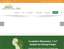 Tablet Screenshot of foodbankwebsite.org